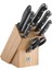 Twın Chef 2 Blok Bıçak Seti, Paslanmaz Çelik ve Ahşap, Siyah 1