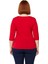 Kadın Vücuda Oturan Kalp Yaka Bluz Polyester Elastan Kumaşlı Truvakar Kol Detaylı Günlük Şık Stil 2