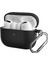 For Airpods Pro 2 ile Uyumlu Kılıf Silikon Tam Koruma Kancalı Anahtarlık Comely For Pro 2 ile Uyumlu Silikon Kılıf Siyah 1