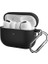 For Airpods Pro 2 ile Uyumlu Kılıf Silikon Tam Koruma Kancalı Anahtarlık Comely For Pro 2 ile Uyumlu Silikon Kılıf Siyah 3