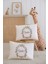 %100 Pamuk Isme Özel 2li Ekru Bebek Yastık Kılıfı 35X45 Cm-Çiçek Çemberi 1