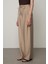 Kadın Düz Renk Beli Lastikli Bol Paça Pantolon 3