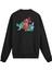 Sırt Baskılı Renkli Soyut Sweatshirt 1