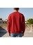 California Vibes Oversize Sweatshirt Kırmızı 4