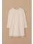 Kadın Şerit Detaylı Basic Tunik - Ekru 1