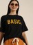 Baskılı Kadın T-Shirt - Siyah 1