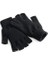 Kadın Kısa Parmaksız Triko Eldiven - Siyah 3
