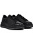 Erkek Siyah Bağcıklı Kalın Tabanlı Deri Sneaker 25WFD7601FT 3