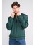 Çetinkaya Chester Polo 5281 Dik Yaka Selanik Sweatshirt Zümrüt 2