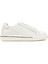 Erkek Beyaz Bağcıklı Kalın Tabanlı Deri Sneaker 25WFD612518 1