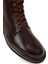 Erkek Kahverengi Bağcıklı Fermuarlı Deri Casual Bot 25WFD6060FT 8