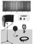 PF-43X Set Mikrofon Ses Yalıtım Paneli (69X26CM) Stand Filtre Shock Mount Xlr Kablo Sünger 2