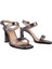 Hakiki Deri Ince Bantlı Modern Abiye Sandalet Bronz Saten 56902 1