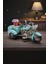 Vintage Metal 3 Tekerlekli Motorsiklet Biblo - Dekoratif Retro Trike Aksesuar (10X20 Cm) 1