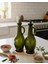 Ikili Ahşap Standlı Cam Zeytinyağlık & Sirkelik – Şık Tasarım (500ML x 2) Bambu Tarzı Yağlık - Yağdanlık 4