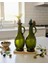 Ikili Ahşap Standlı Cam Zeytinyağlık & Sirkelik – Şık Tasarım (500ML x 2) Bambu Tarzı Yağlık - Yağdanlık 5