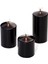 Siyah Silindir Mum Seti (5,5 cm -7,5 Cm-10 Cm) 1