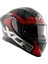 Apex Chrometech Full Face Kapalı Kask Black Red 2