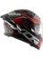 Apex Chrometech Full Face Kapalı Kask Black Red 3