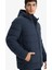Su İtici Slim Fit Dar Kesim Astarlı Kapüşonlu Fermuarlı Cepli Dolgulu Mont R0216AZ25AU 4