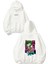 Joker Haha Tasarım Baskılı Oversize Beyaz Kapüşonlu Sweatshirt 1