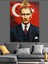 Türk Bayraklı Mustafa Kemal Atatürk Portresi Dekoratif Kanvas - Mdf Ahşap Tablo 2