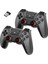 Çiftli 2.4g Kablosuz Oyun Kolu Pc Uyumlu Pilli Joystick Wireless Gamepad Hassas Trigger Kaymaz Tasarım Çiftli G2.4g (Gri) 1