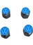 Logolu Metal Mavi Renk 4 Adet Sibop Kapak 3