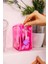 Pazar Kapısı Şeffaf Makyaj Malzemeleri Çantası Mini Organizer Poschette (Pembe) 2
