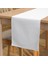 Premium Beyaz Masa Örtüsü Runner Duck Keten Kalın Kumaş 150X40CM Runner & Amerikan Servisi 3