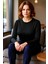 Kadın Uzun Kollu Triko Üst Bisiklet Yaka Şık Detaylı ve Rahat Kesim Kaliteli Şık Rahat Modern 1