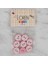 Loren Crafts Pembe 8 Li Balık Düğme - 570 1