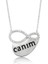 Gümüş Canım Yazılı Sonsuzluk Bayan Kolye 1