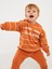 Lcw Baby Turuncu Bisiklet Yaka Uzun Kollu Erkek Bebek Sweatshirt ve Pantolon 2'li Takım 1