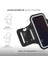 iPhone Samsung Xiaomi Huawei ile Uyumlu Universal 6,9" Inç E Kadar Uyumlu Anahtar Koyma Bölmeli Spor Koşu Yürüyüş Için Kol Bandı Siyah 3