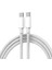 60W Type-C To Type-C Örgülü ve Şarj Kablosu 1m Beyaz K2795 (Orijinal Görünümlü) 1