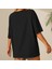 Summer Vacance Mood Oversize Unisex T-Shirt %100 Pamuklu Siyah 5