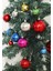 biton 6’lı yılbaşı çam ağacı süsü renkli – 4 cm parlak karışık renk top süsler noel çam ağacı süsü 5