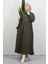 Şevval Düğmeli Elbise Haki 1