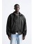 Unisex Premium Oversize Vintage Bomber Deri Ceket 3