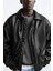 Unisex Premium Oversize Vintage Bomber Deri Ceket 4