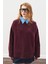 Chunky Oversıze Kazak Bordo 4
