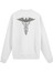 Tıbbın Simgesi Kadüse Baskılı Beyaz Sweatshirt 1
