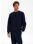Bisiklet Yaka Düz Lacivert Erkek Sweatshırt J5WM-SWT7221 1
