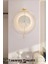 Kristal 60 cm Gold - Pilli LED (3ADET Pil ile Geldmektedir) - Metal Duvar Saati 2