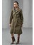 Uniq Haki Kapüşonlu Trençkot 2