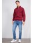 Çetinkaya Mentality 3907 3 Ip Dik Yaka Bordo Sweatshirt 2