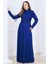 Lina Tesettür Abiye Elbise Indigo 1