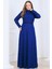 Lina Tesettür Abiye Elbise Indigo 4
