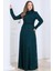 Lina Tesettür Abiye Elbise Zümrüt 1